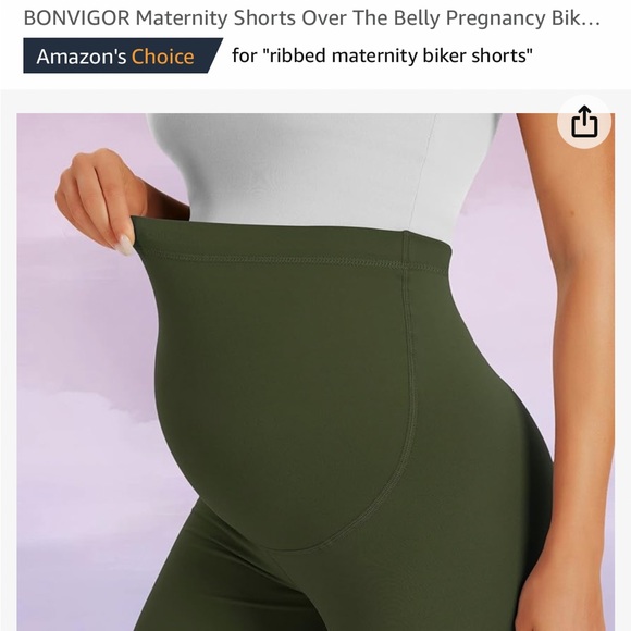 3 pack of maternity biker shorts. Super soft. - Picture 3 of 9